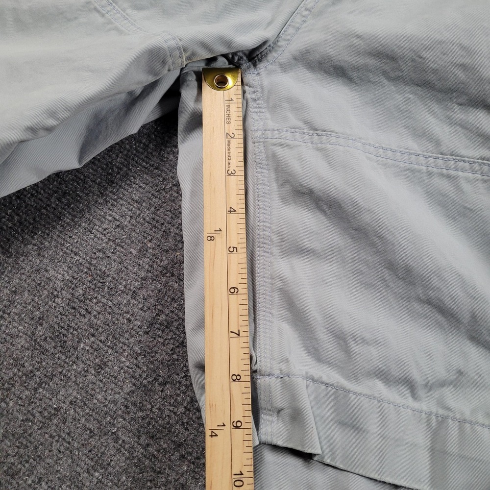 Polo Ralph Lauren Cargo Shorts‎ Mens 34 Gray Cotton Canvas Relaxed DISTRESSED - Picture 8 of 8